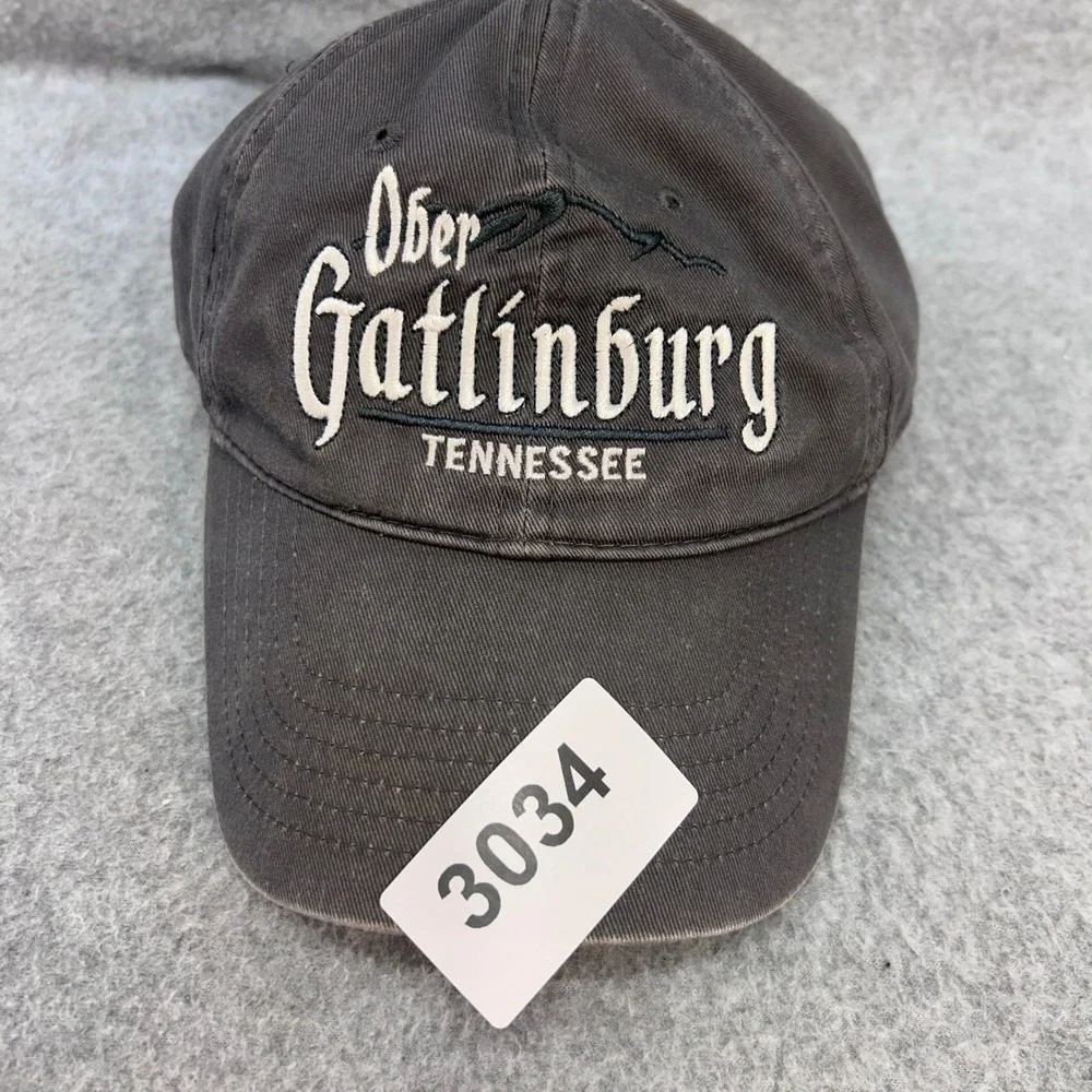 Ober Gatlinburg Tennessee Adult Gray Ouray Sportswear Adjustable Hat OSFM